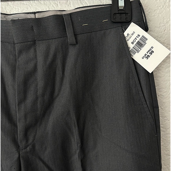 Formal grey striped pants boys size 16 - Picture 3 of 4